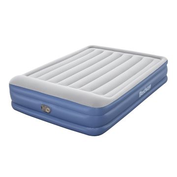 Bestway Tritech Queensize-Luftbett mit integrierter Elektropumpe 203x152x46 cm
