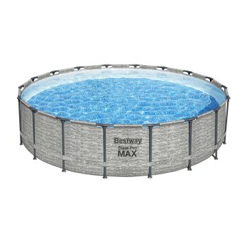 Bestway Steel Pro MAX Aufstellpool Komplett-Set mit Filterpumpe 549 x 122 cm