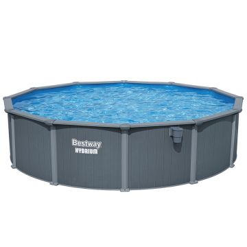 Bestway Hydrium Steel Wall Above Ground Pool Set Round 5.49 m x 1.32 m