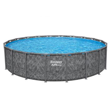 Bestway APX365 Winterfestes Pool Komplett-Set mit Sandfilteranlage 610 x 132 cm