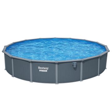 Bestway Hydrium 7.32 m x 1.32 m Round Steel Wall Above Ground Pool Set