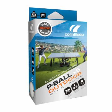 Cornilleau Tischtennisbälle P-Ball Outdooor (6 Stk.)