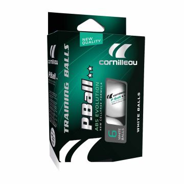 Cornilleau Tischtennisbälle ABS Evolution 2-Stern (6 Stk.)