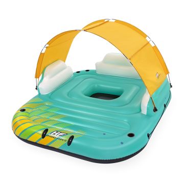 Bestway Hydro-Force Badeinsel Sunny Lounge für 5 Personen 291 x 265 cm