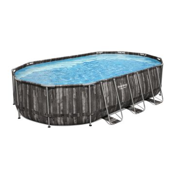 Bestway Power Steel Frame Pool Komplett- Set 610 x 366 x 122 cm