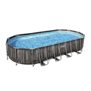 Bestway Power Steel Frame Pool Komplett- Set 732 x 366 x 122 cm