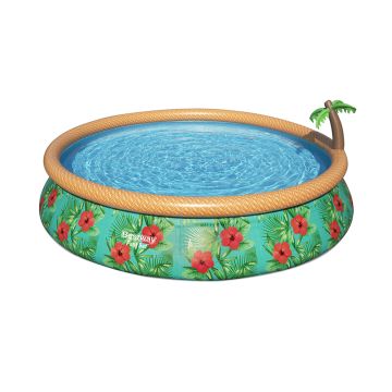Bestway Fast Set Aufblaspool-Set Paradise Palms 457 x 84 cm