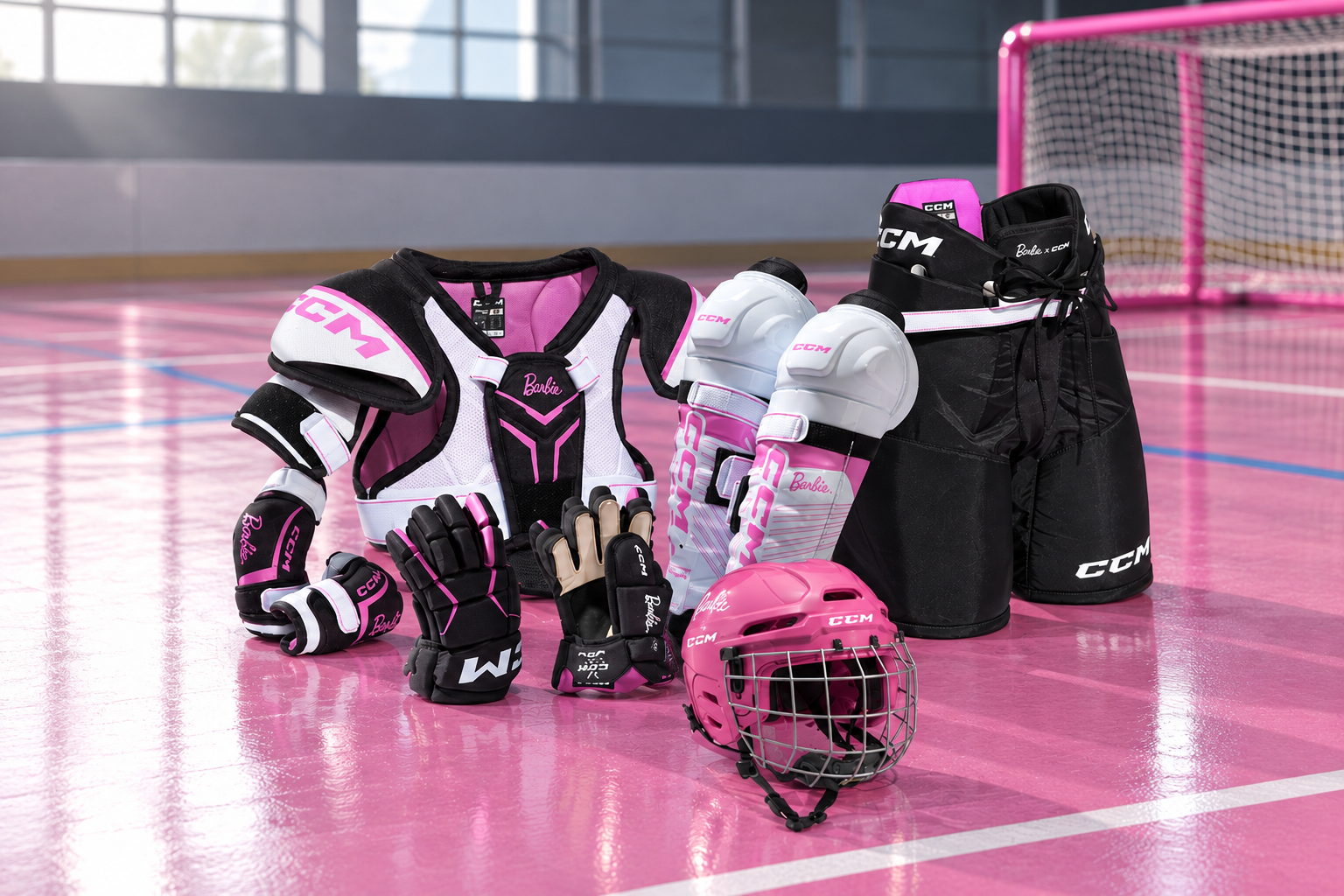 NEU bei Conte Sports: Barbie™ x CCM – Die Kollektion, die Eishockey rosa färbt
