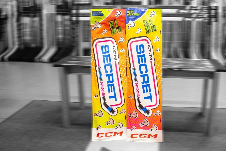 CCM Secret Mystery Mini Stick Next Generation 2026 – Acht Designs, ein Sammelschläger